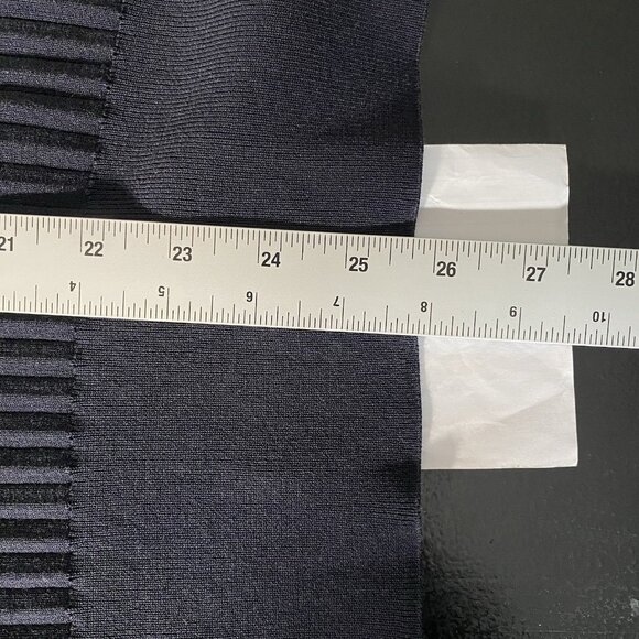 COS Cardigan Size L Navy Button Front V-Neck Relaxed Fit Slouchy Ribbed Knit - Picture 14 of 14